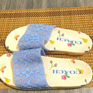 Coach sport slide in signature rubber